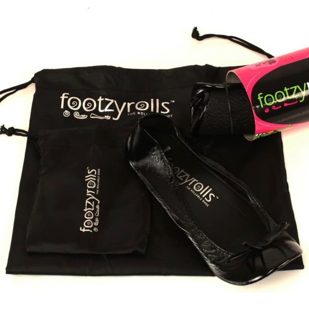 Footzyrolls Everyday Rollable Shoes‎ purse to go ballet slippers XS 4.5 - 5